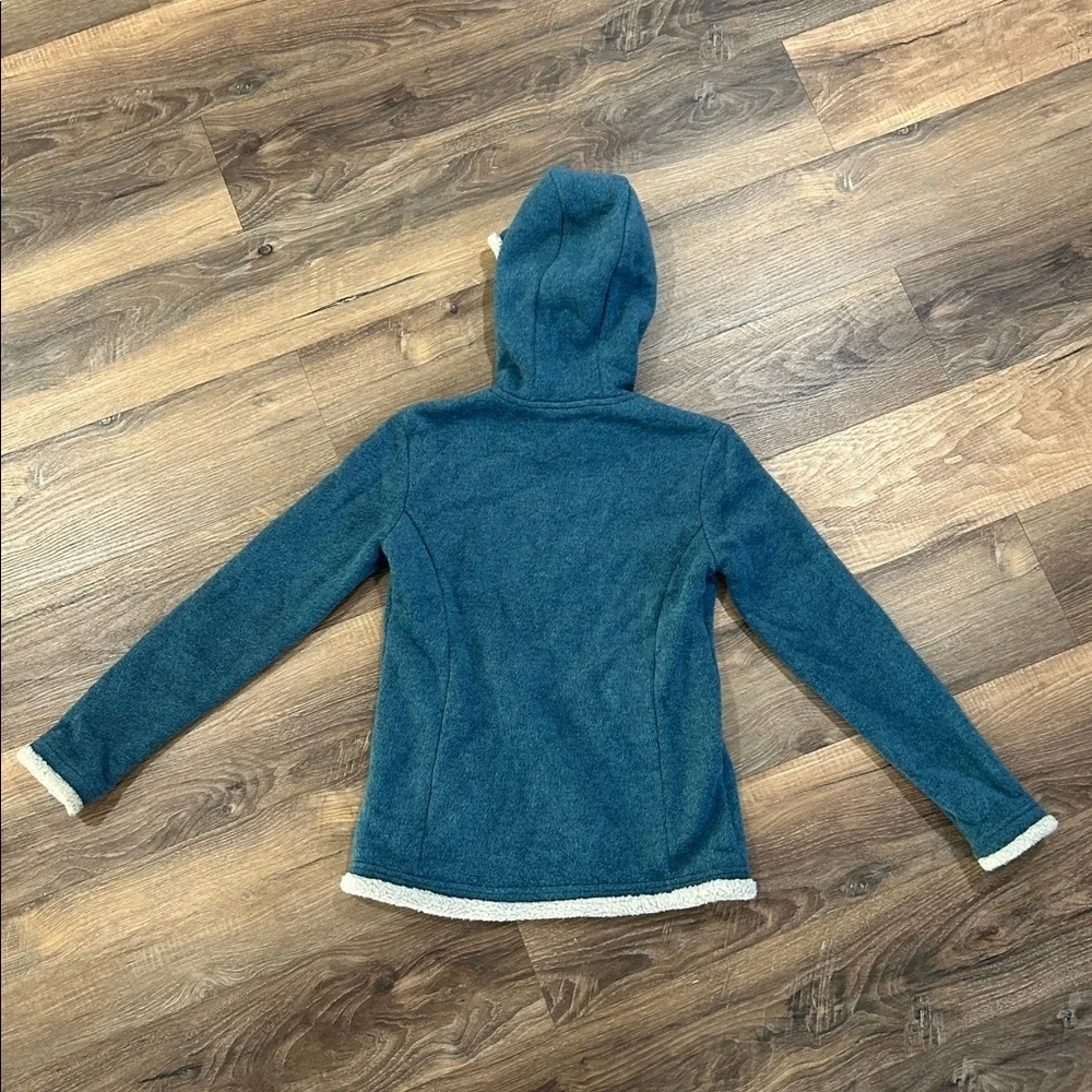 Kuhl Kids Children’s Jacket blue denim & cream size medium full zip w/pockets